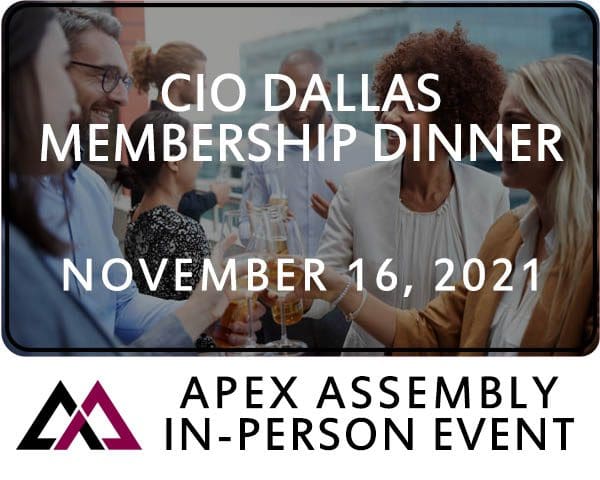 2021 Dallas Membership Dinner November 16 – Pluralsight